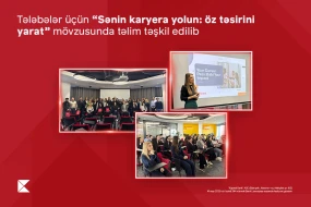 Tələbələr üçün “Sənin karyera yolun: öz təsirini yarat” mövzusunda təlim keçirildi