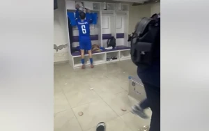 Millimizin stadiondakı paltardəyişmə otağını su basdı - VİDEO