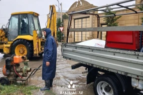 Bakıda yağışla bağlı bəzi sakinlər hotellərə yerləşdirildi