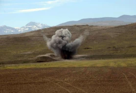 Ağdərədə mina partladı - Yaralanan var