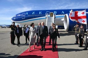 İlham Əliyev Gürcüstana getdi