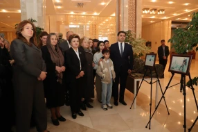 Neftçalada Milli Qəhrəmanın 45 illik yubileyi və anım günü qeyd olunub - FOTOLAR