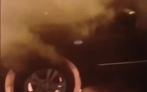 Bakıda “Hyundai” alışıb yandı - VİDEO