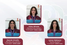 Azərbaycanlı şagirdlər EGMO 2026-da 3 medal qazandı - FOTO