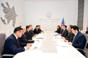 Mədəniyyət Nazirliyində Qırğızıstan nümayəndə heyəti ilə görüş oldu - FOTOLAR