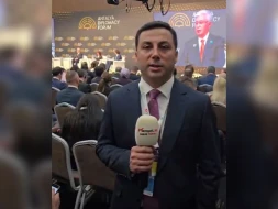 Əli Vəliyev prezidentlərin çıxış etdiyi zalda - VİDEO