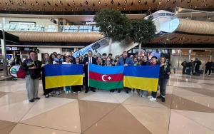 Daha 1 qrup ukraynalı uşaq reabilitasiya üçün Azərbaycana gətirildi