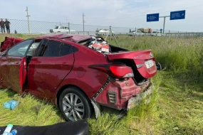 Toya gedən ailə dəhşətli qəzaya düşdü - Ölən var 