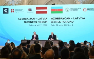 Bakıda Azərbaycan-Latviya biznes-forumu keçirildi - FOTOLAR - YENİLƏNİB