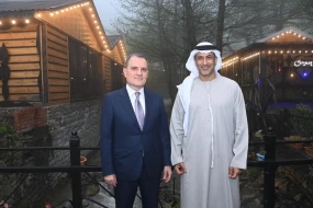 Ceyhun Bayramov BƏƏ-nin dövlət naziri ilə görüşdü - FOTO