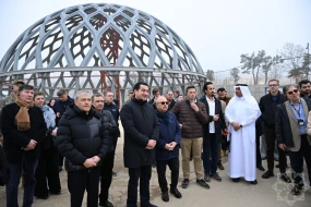 Diplomatik korpusun nümayəndələri Yeni Şuşa məscidində - FOTOLAR