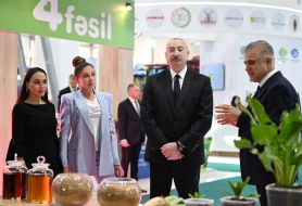 Prezident ailəsi ilə sərgidə - FOTOLAR - YENİLƏNİB