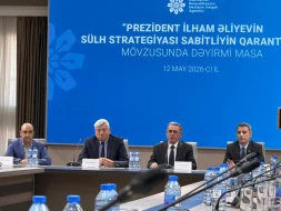 İlham Əliyevin sülh strategiyasına həsr olunan dəyirmi masa keçirildi