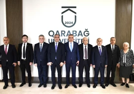Vəkillər Kollegiyasının nümayəndə heyəti Qarabağ Universitetində - FOTOLAR
