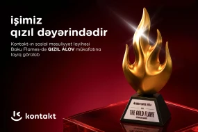 “Kontakt”ın sosial layihəsi “Qızıl Alov” mükafatı qazandı