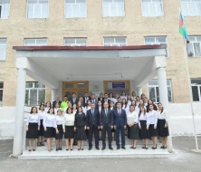 Nazir Qaxda tədris prosesi ilə tanış oldu - FOTOLAR