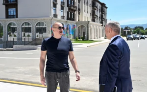 Prezident Xankəndidə açılışda iştirak etdi - Fotolar