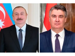 İlham Əliyev xorvatiyalı həmkarını təbrik etdi