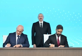 Maliyyə dəyəri 7,5 milyard dollar olan müqavilələr imzalandı - Fotolar