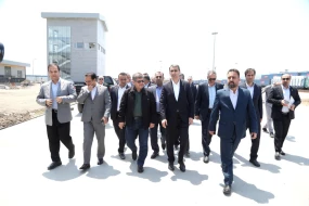 ADY və İran Dəmir Yollarının rəhbərliyi Astara Terminalında - FOTOLAR