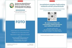 Jurnalist vəsiqəsinin verilməsinə görə ödəniş ləğv edilir