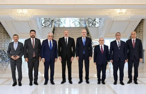 İlham Əliyev Numan Kurtulmuşu qəbul etdi - FOTOLAR