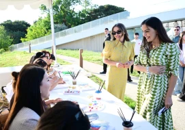 Leyla və Alona Əliyevalar Xeyirxahlıq Festivalında - FOTOLAR