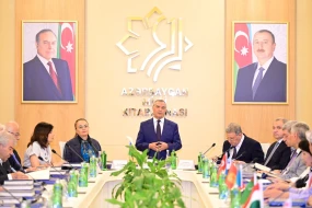 Türk Dünyası Milli Kitabxanaları Birliyinin və Birinci Türkoloji Qurultayla bağlı nəşrlərin təqdimatından FOTOLAR