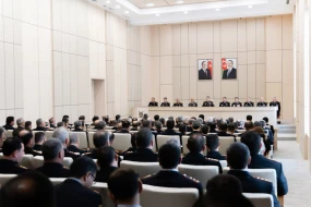 Vilayət Eyvazov kollegiya iclası keçirdi - FOTOLAR