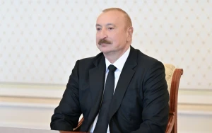 Prezident beynəlxalq qurumların rəhbər şəxslərini qəbul etdi - FOTOLAR