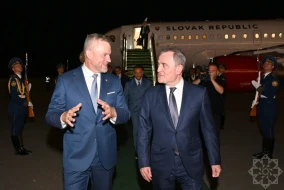 Slovakiya Prezidenti Azərbaycandadır - FOTO