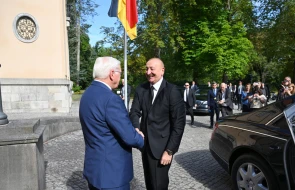 Ştaynmayer Əliyevi belə qarşıladı - VİDEO/FOTO