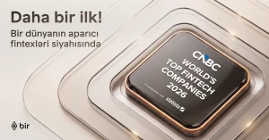 Bir “CNBC” və “Statista” tərəfindən “Dünyanın aparıcı fintexləri” sırasına daxil edilib