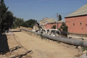 Biləcəridə yol çökdü, hərəkət iflic oldu - VİDEO