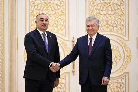 Rəşad Məmmədov etimadnaməsini Şavkat Mirziyoyevə təqdim etdi