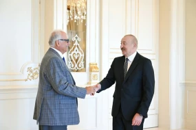 Prezident qəbul keçirdi - FOTOLAR