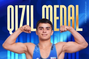 Güləşçimiz qızıl medal qazandı