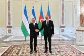 İlham Əliyev Özbəkistanın azad edilmiş ərazilərə dəstəyini yüksək qiymətləndirib