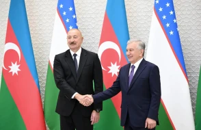 Şavkat Mirziyoyev \"Heydər Əliyev\" ordeni ilə təltif edildi