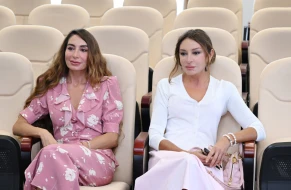 Mehriban Əliyeva qızı ilə açılışda - FOTOLAR