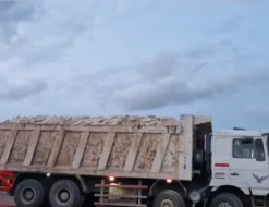 Yük maşınına normadan 34 ton artıq yük vurdular - Təhlükəli mənzərə 