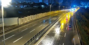 Aeroport yolunda sürət həddi endirildi