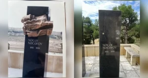 Mərhum jurnalistin məzarından bürünc barelyef oğurlandı
