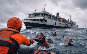 İndoneziyada gəmi qəzasında itkin düşən 130 nəfərin axtarışıları davam edir