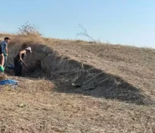 Cəlilabadın Xudutəpə yaşayış məskənində arxeoloji qazıntı işləri aparılır - FOTO