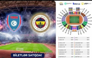 “Turan Tovuz” – “Fənərbaxça” matçının biletləri satışda 