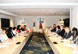Vəkillər Kollegiyasının rəhbərliyi Türkiyə Hüquqşünas Qadınlar Dərnəyinin nümayəndə heyətləri ilə görüşdü