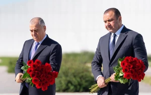 Əli Nağıyev və Orxan Sultanov Zəfər parkını ziyarət etdi - FOTOLAR