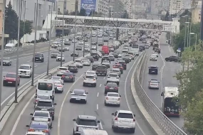 Bakının bəzi yollarında sıxlıq var - SİYAHI