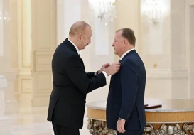 İlham Əliyev Vizeri qəbul edib ordenini təqdim etdi - FOTOLAR
